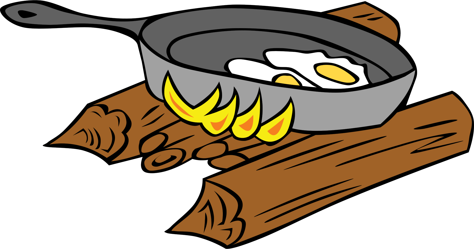 File camp hunters fire. Cook clipart cookery tool