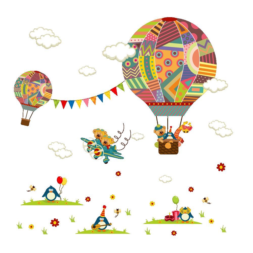 Amazon com colorful balloons. Clipart fire hot air balloon
