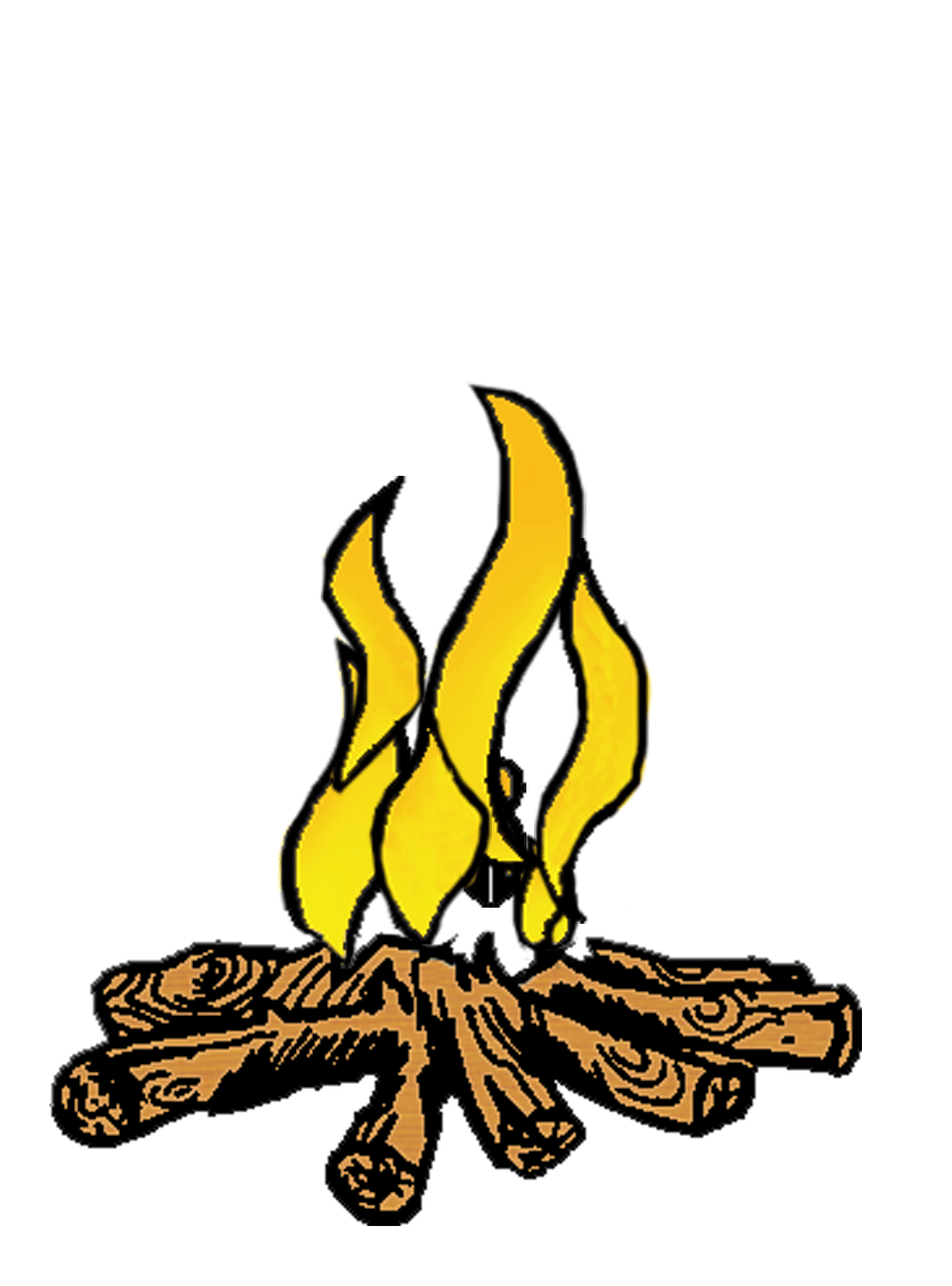 Cartoon campfire clipartix. Clipart fire marshmallow