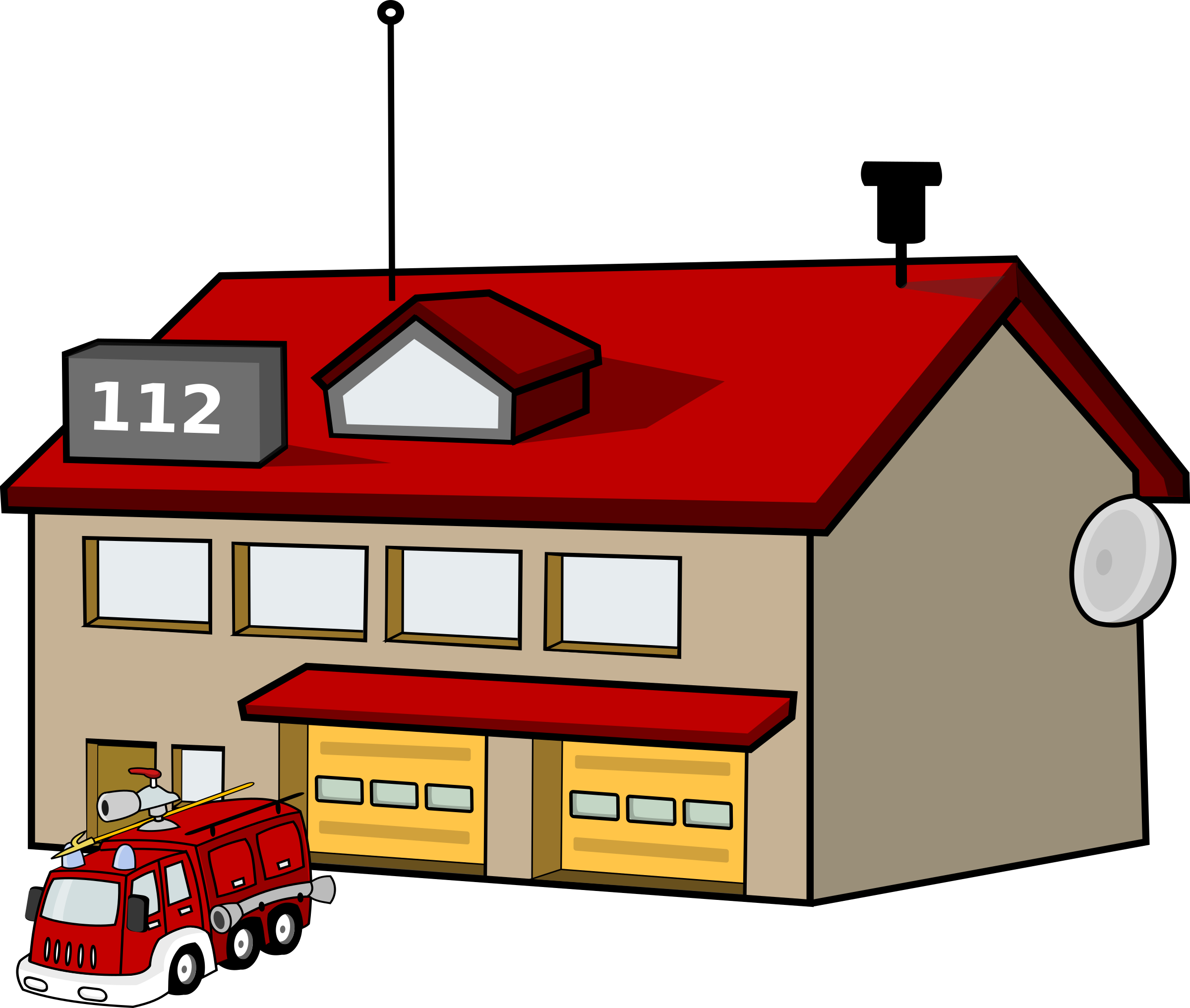clipart fire office