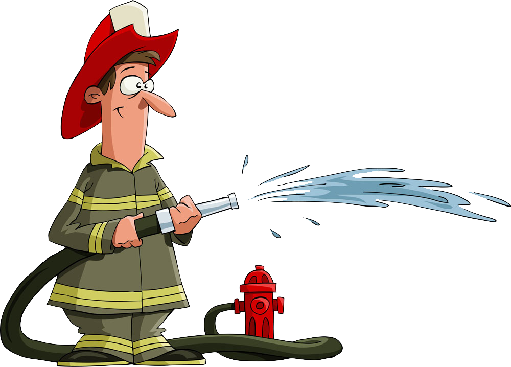 Water clipart firefighter. Fire hydrant clip art