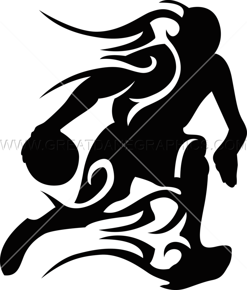 Clipart fire silhouette. Basketball player on production