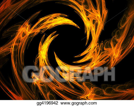 clipart fire swirl