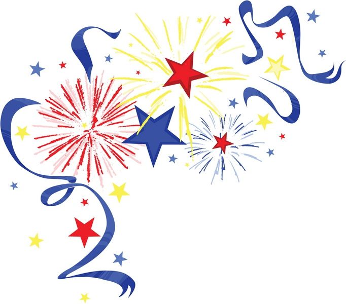 clipart fireworks 4th july