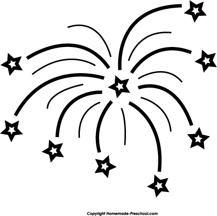 fireworks clipart simple