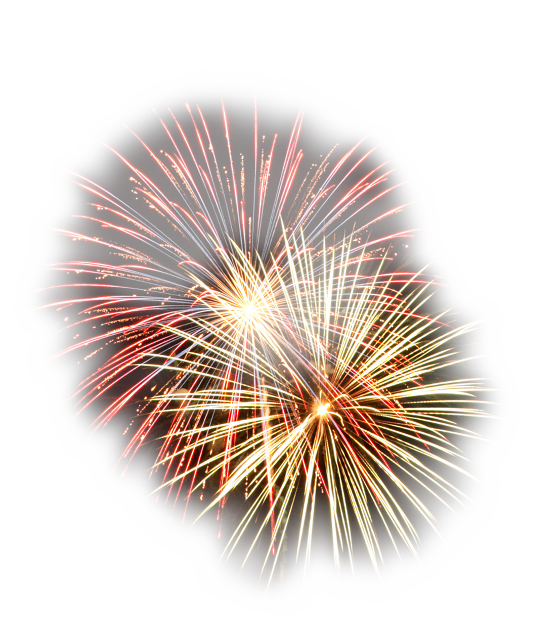 fireworks clipart black background