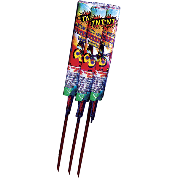 Fireworks tnt flying color. Clipart rocket firework