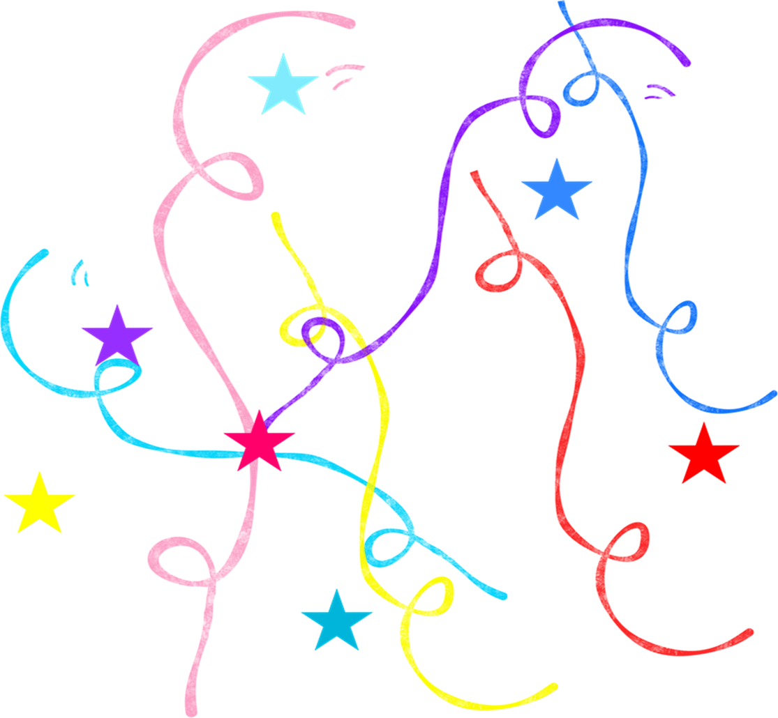streamers clipart new years eve