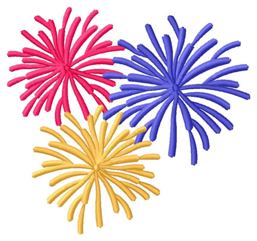 clipart fireworks design