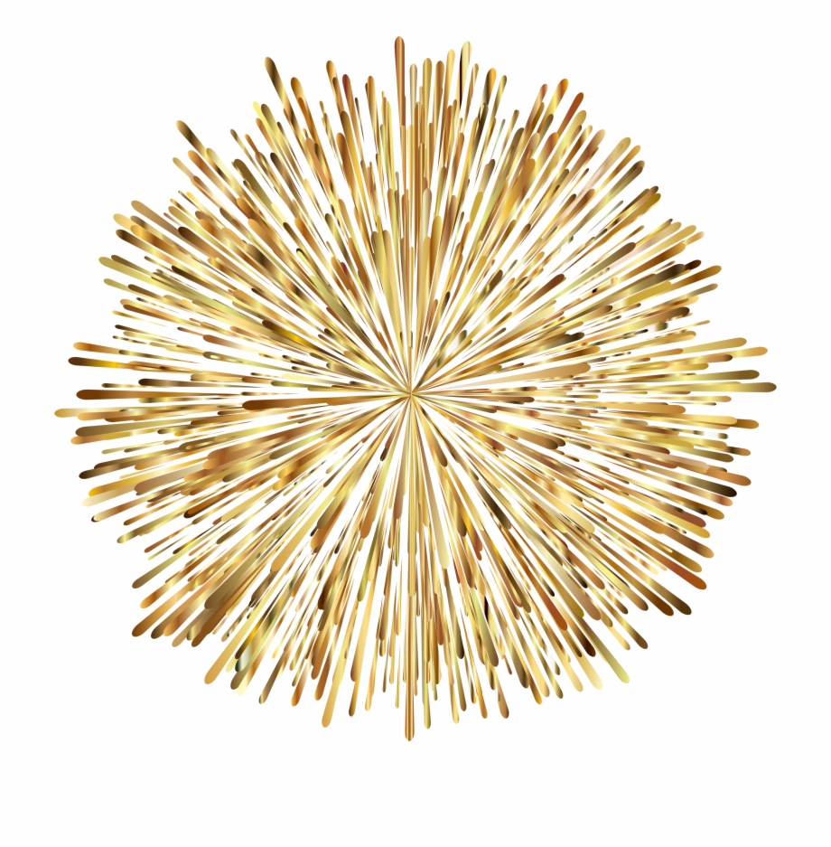Firework png transparent background. Clipart fireworks gold