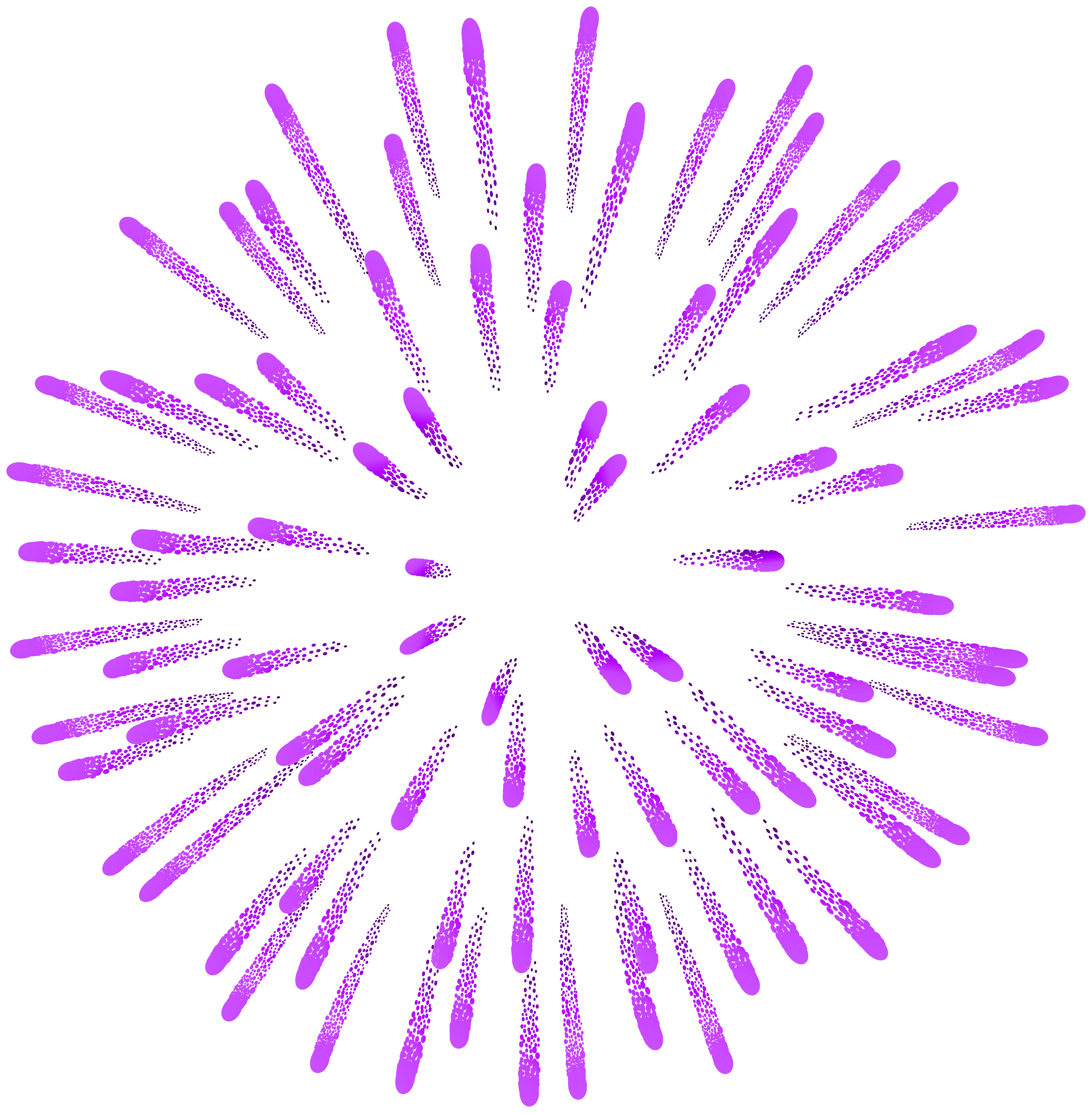 firework clipart purple