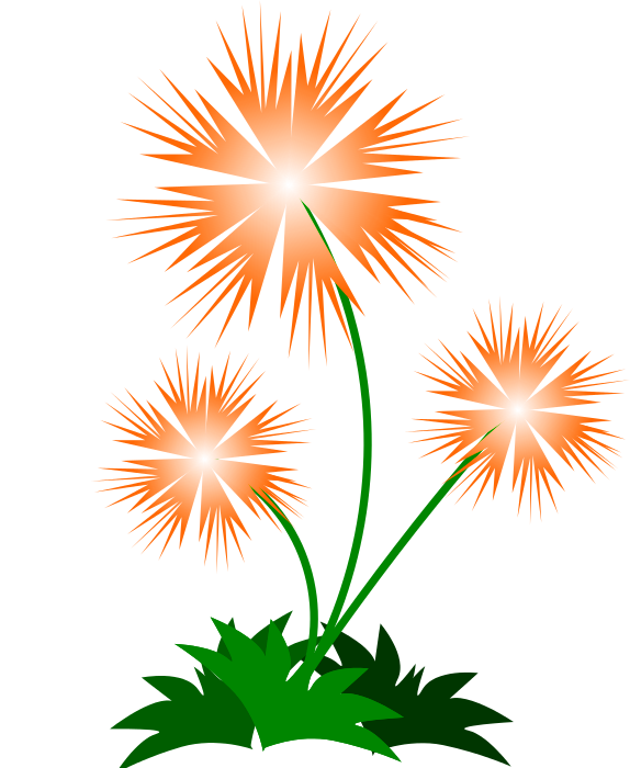 clipart fireworks orange