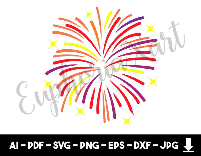 fireworks clipart pdf
