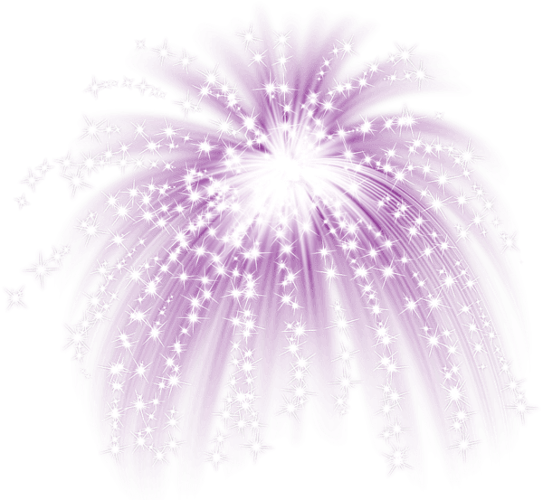 firework clipart purple