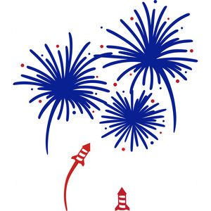 fireworks clipart silhouette