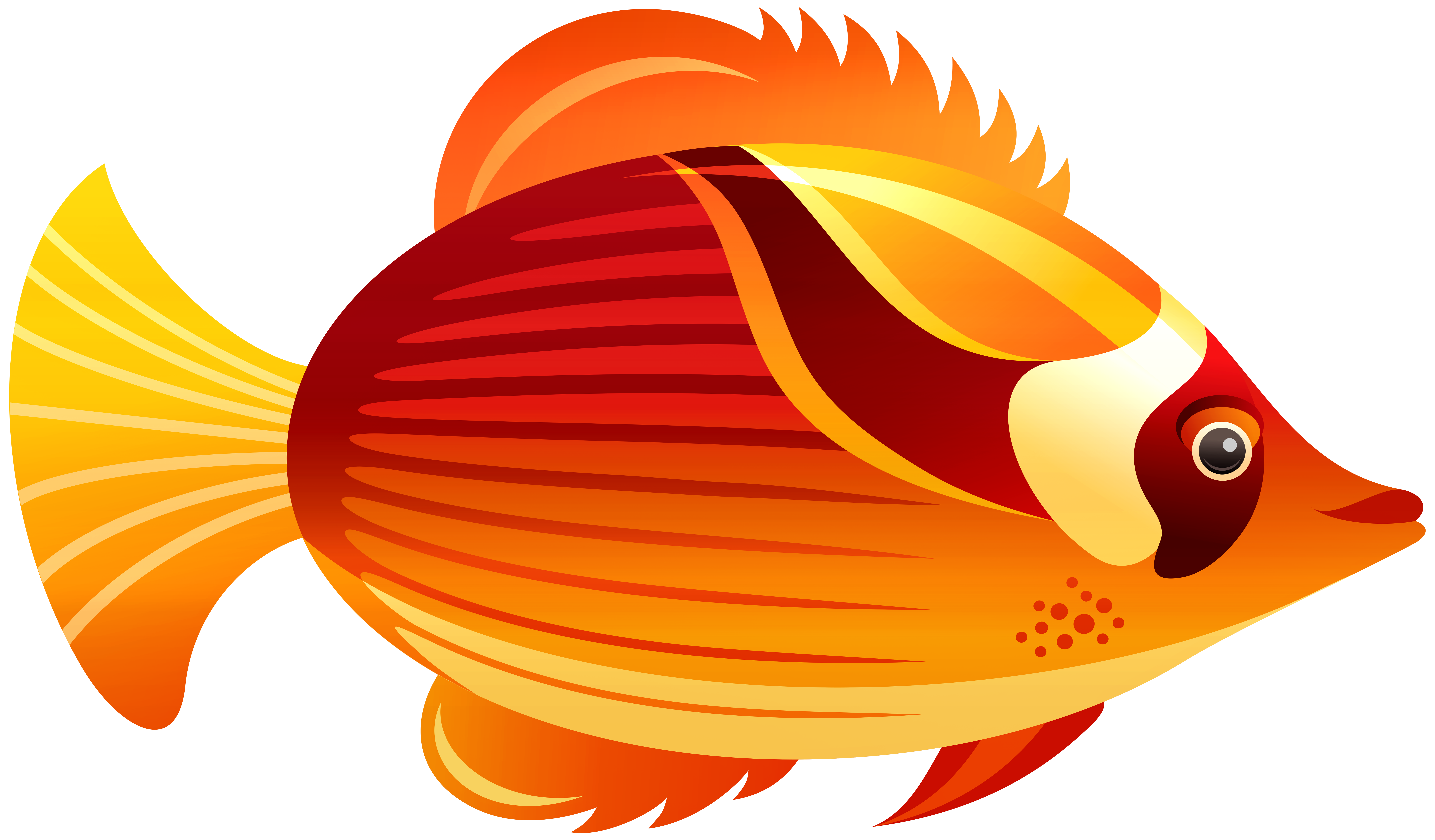 Png clip art best. Fish clipart orange