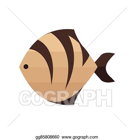 clipart fish beige