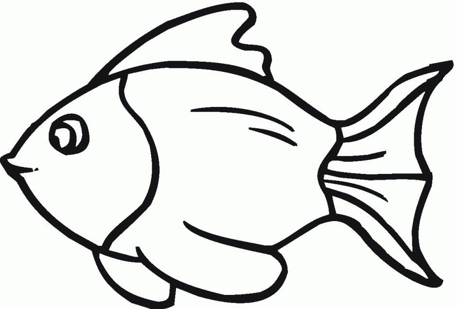 Free images black and. Fish clipart line art