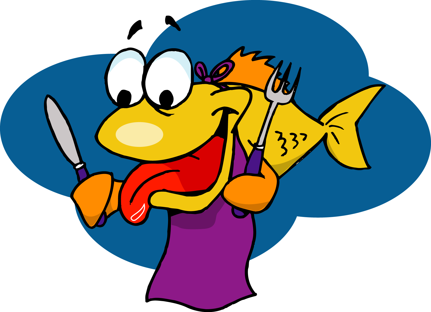 Fish cartoon at getdrawings. Food clipart fry