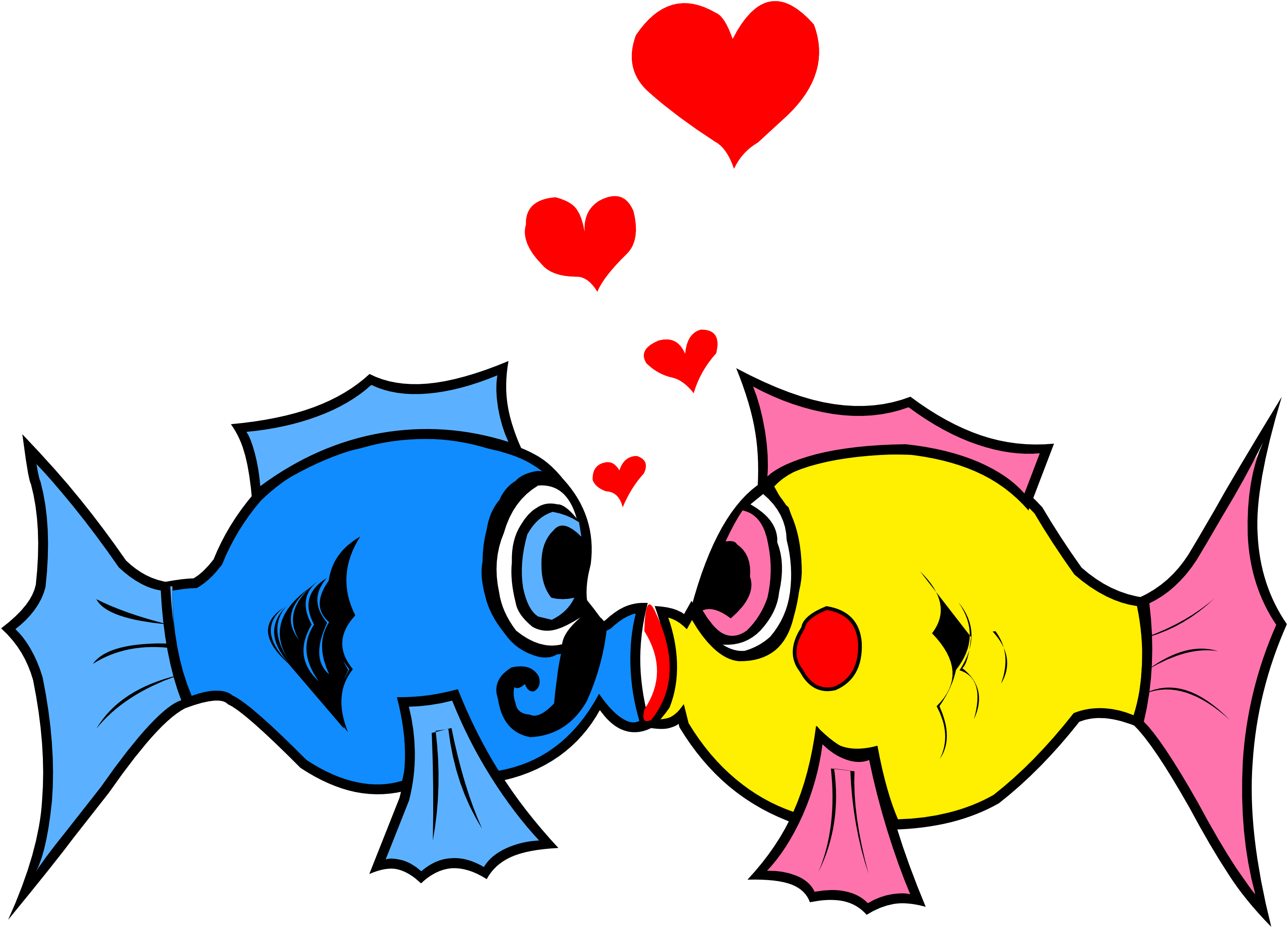 Cod fish at getdrawings. Kiss clipart cartoon kiss