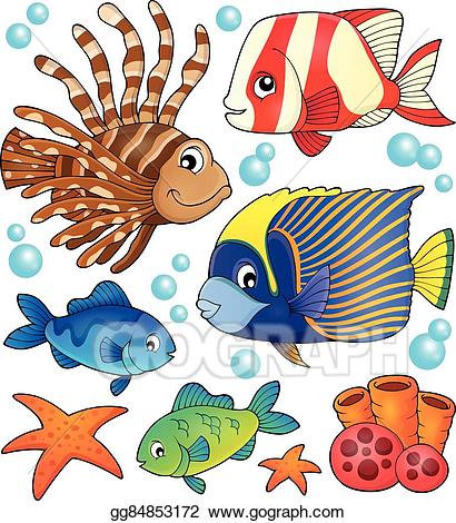 coral clipart fishe
