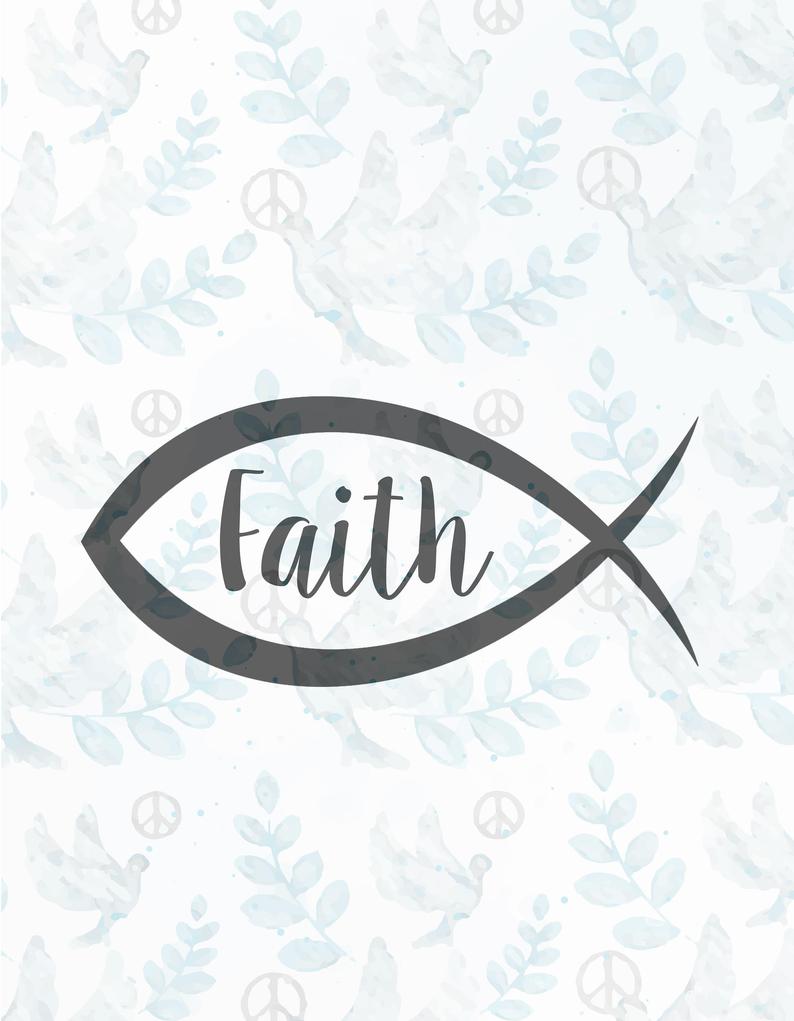 clipart fish faith