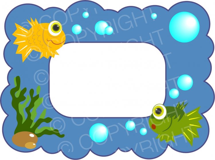 clipart fish frame