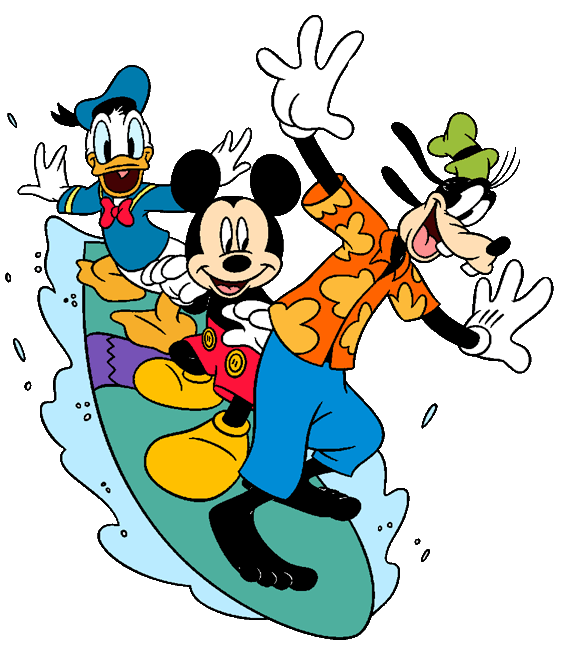Donald and goofy clip. Clipart snow mickey mouse