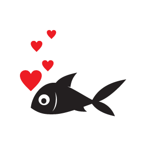 Clipart fish heart. Cliparts zone 