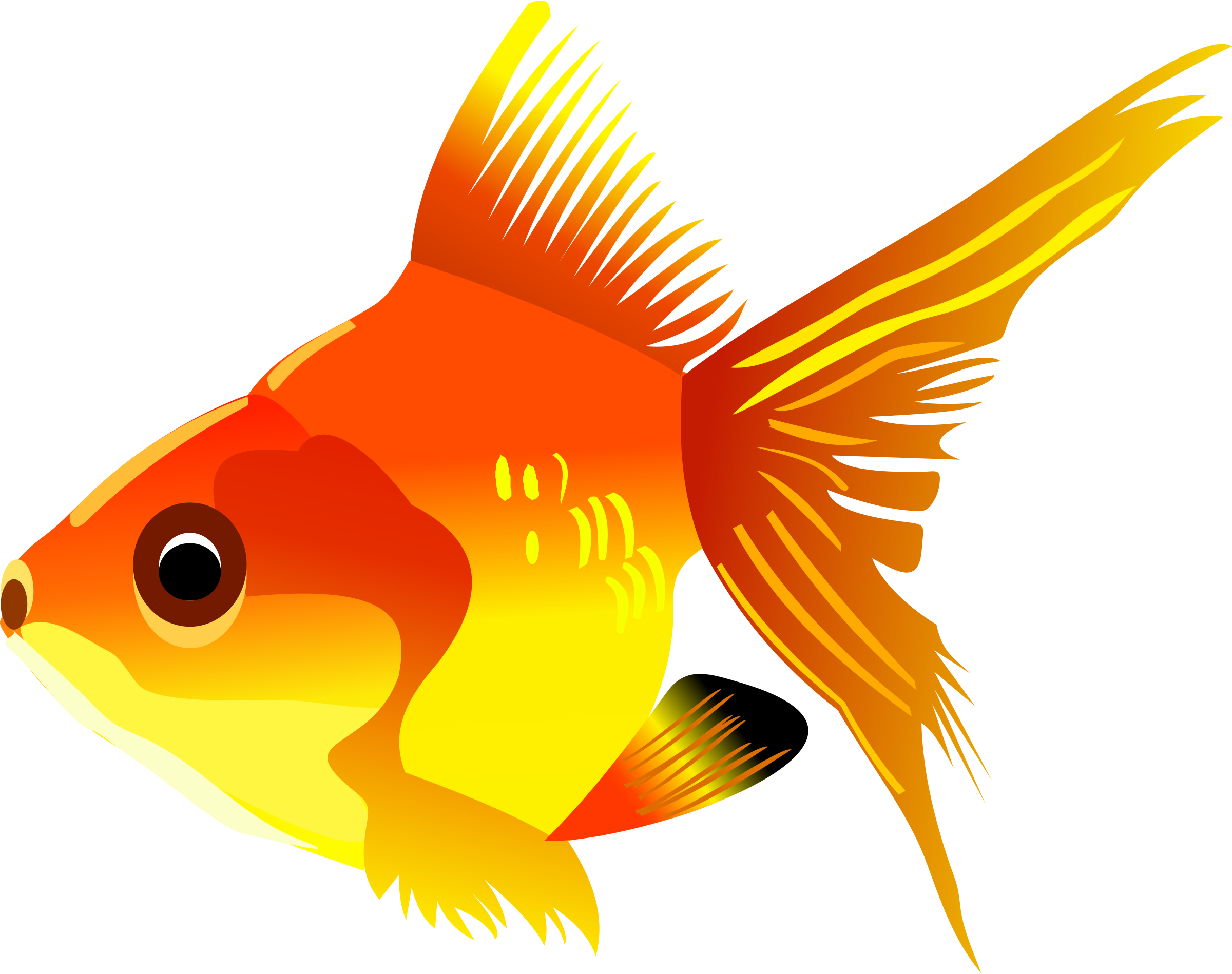 Goldfish clipart colorful. Fish icons big image
