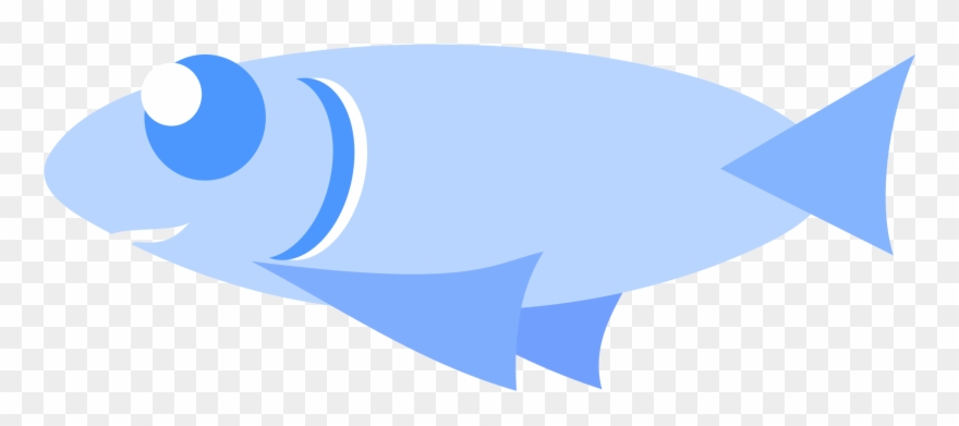 fish clipart light blue