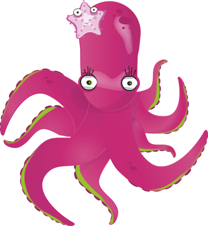 Clipart fish octopus. Png transparent free images