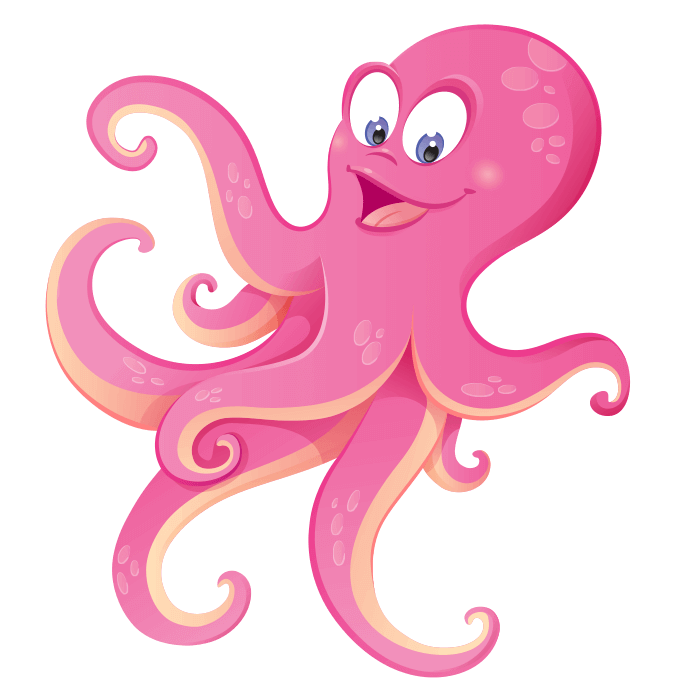 A dip in the. Clipart rainbow octopus