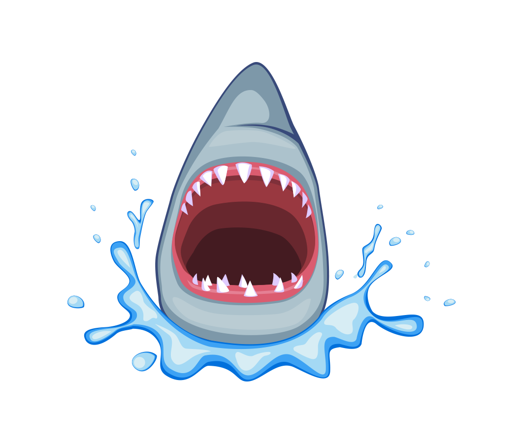 Clipart fish open mouth. Megamouth shark cartoon clip