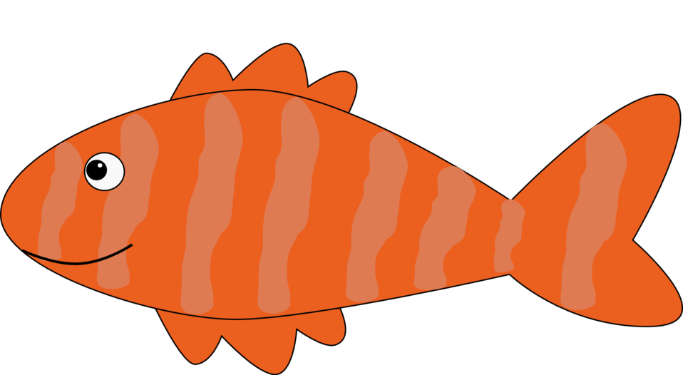 clipart fish orange