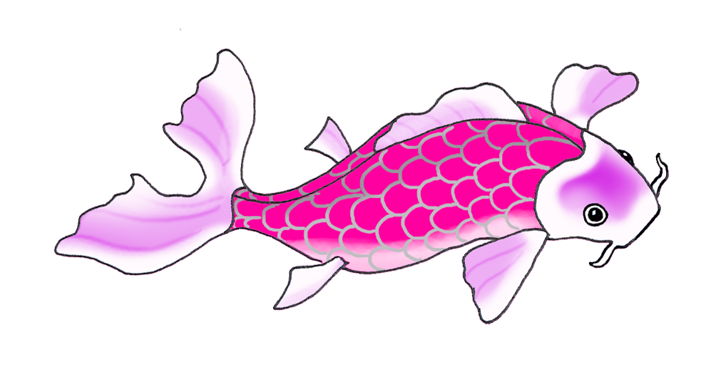 fish clipart pink