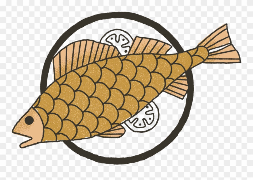 clipart fish plate