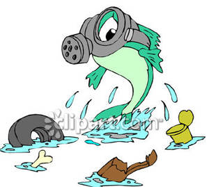 clipart fish pollution
