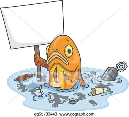 clipart fish pollution