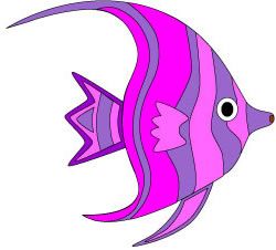 clipart fish purple