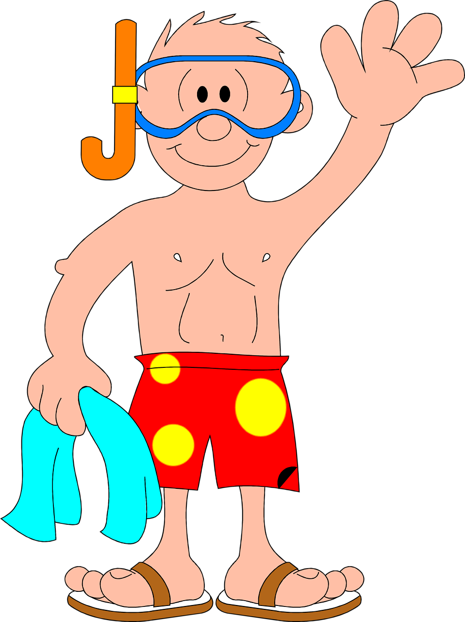swimmer clipart abstract