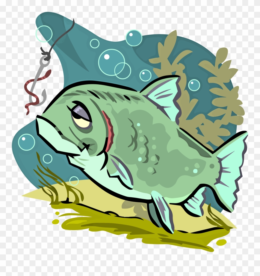 clipart fish tired