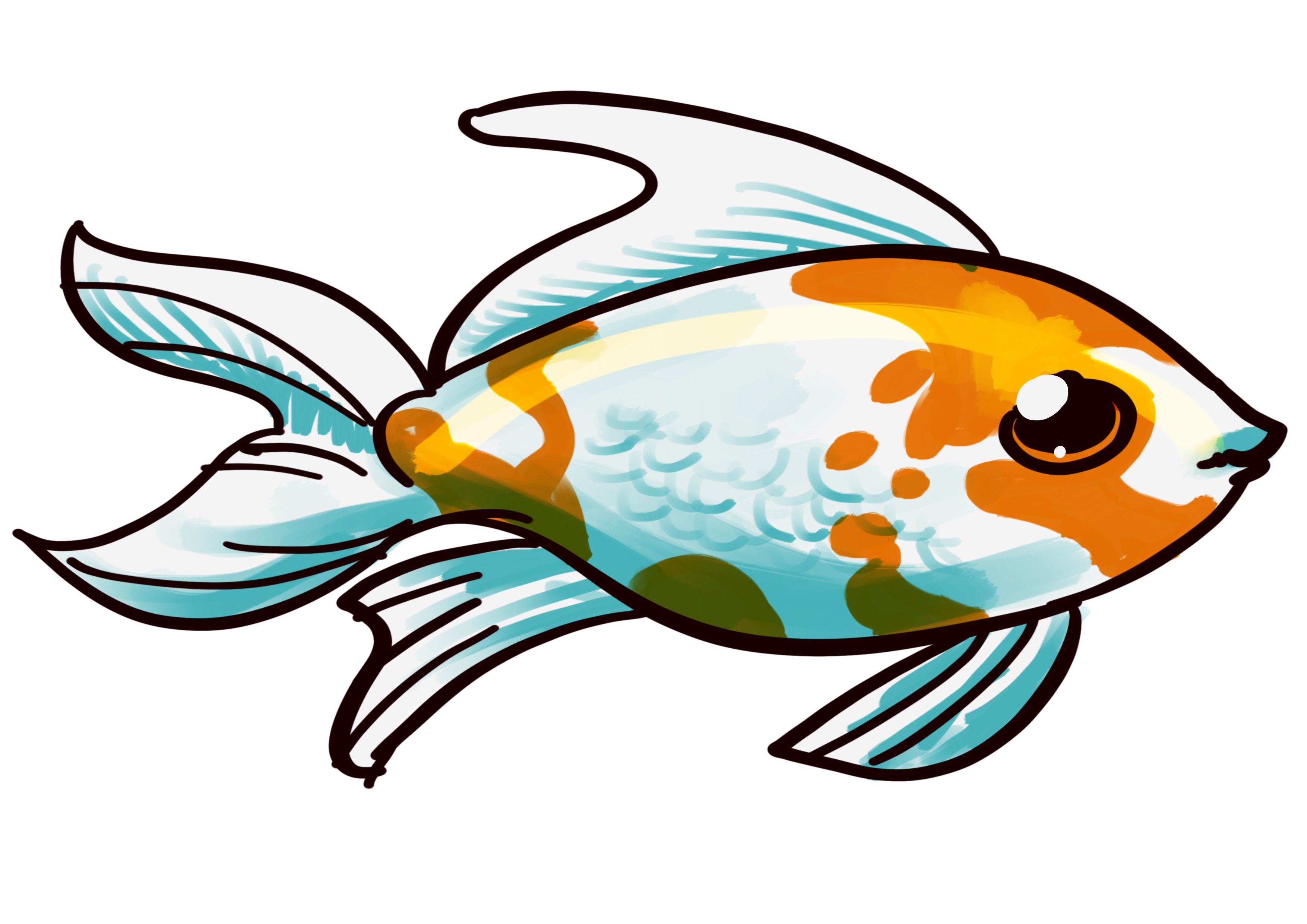 goldfish clipart golden fish