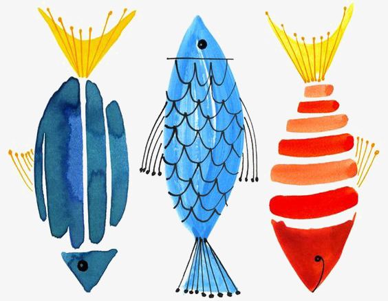 clipart fish watercolor