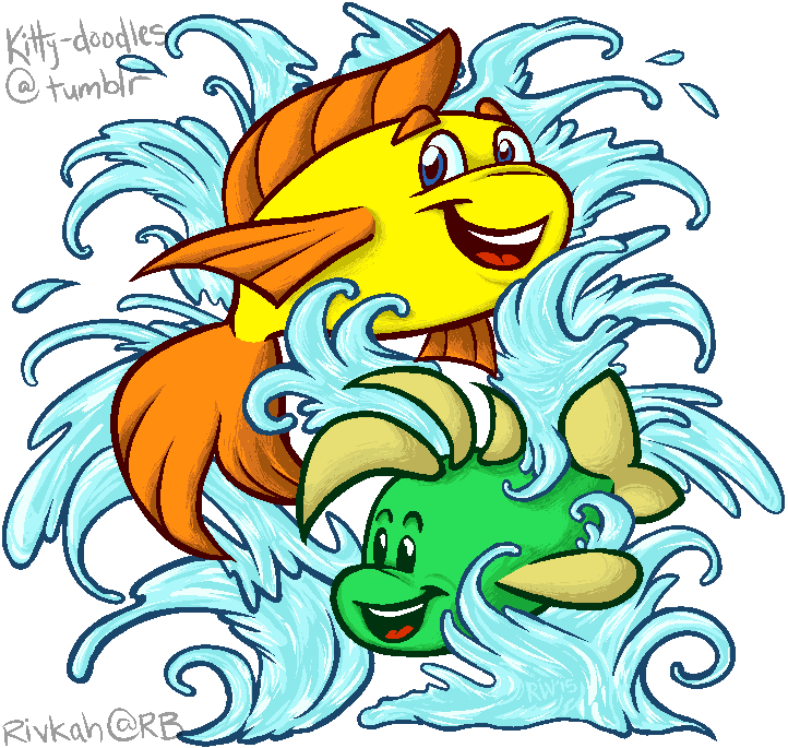 Fish clipart winter. Freddi and luther by