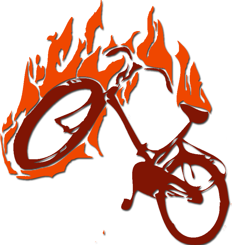 Bicycle rental rome the. Clipart flames bike