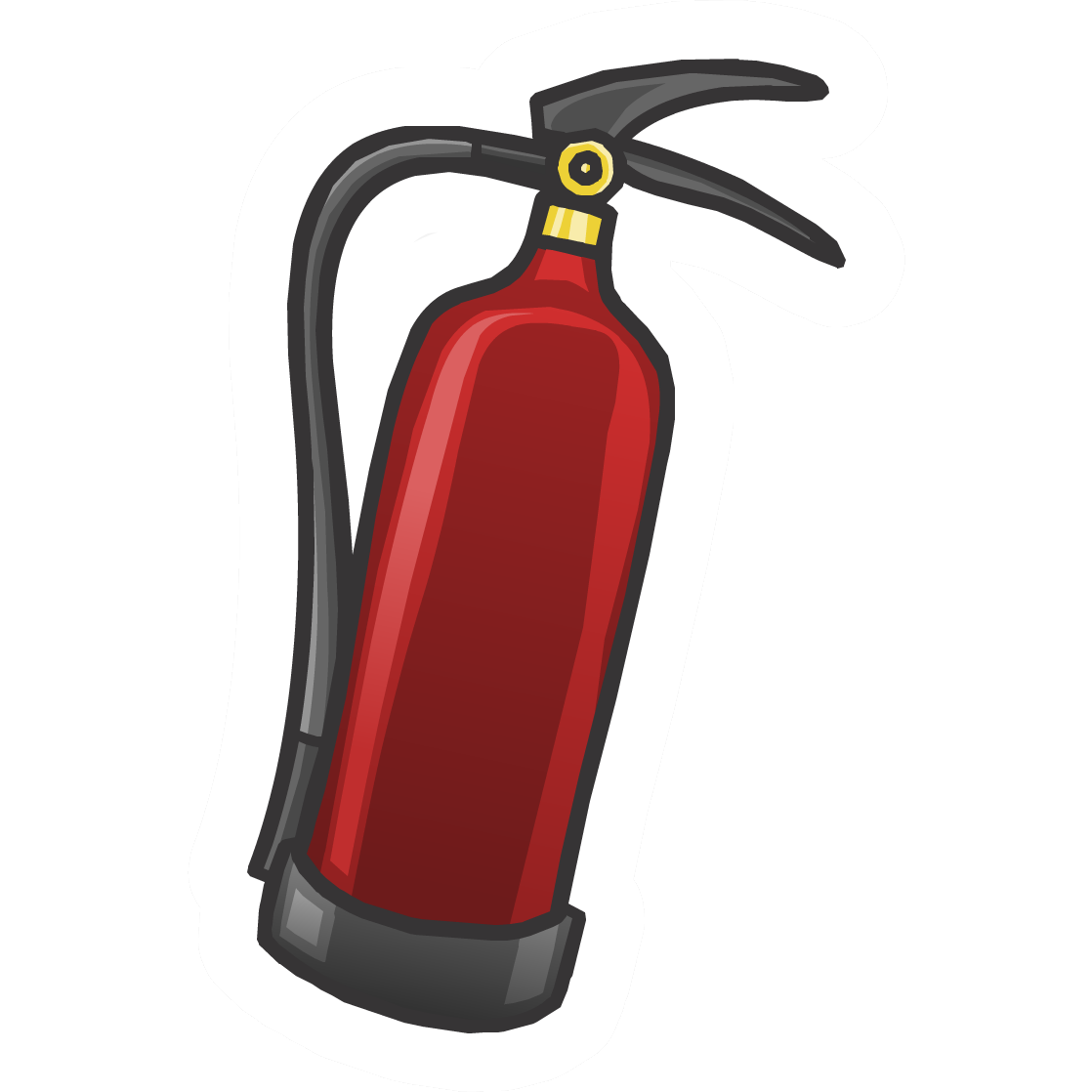Fire extinguisher cartoon panda. Flames clipart red flame