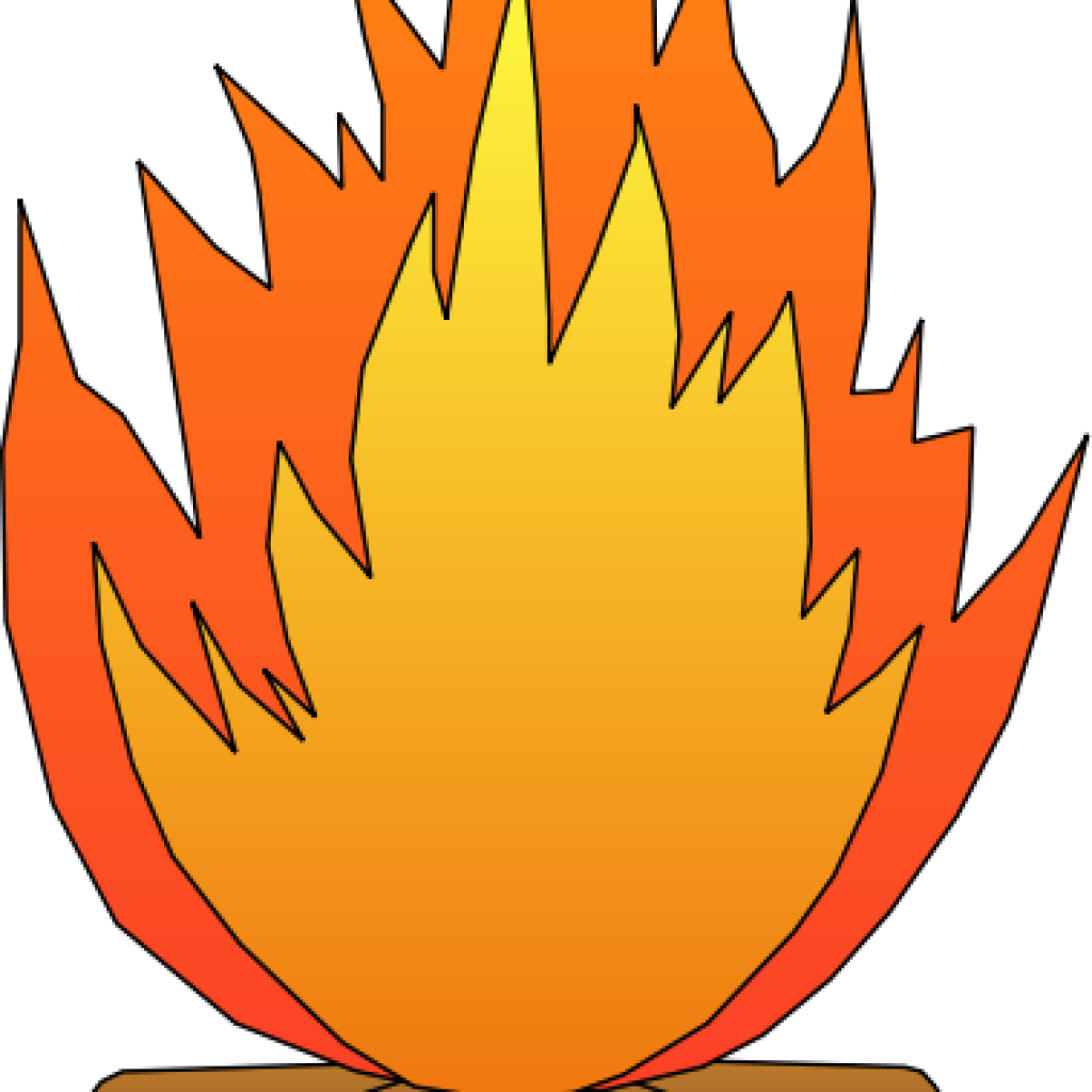 clipart tree fire