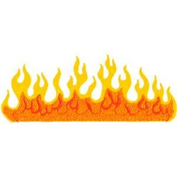 Flame clipart embroidery. Fire flames border clip