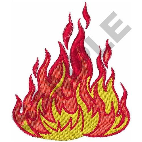 Fire design . Clipart flames embroidery